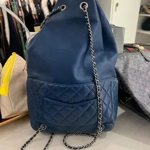 Chanel backpack, Soft, leather, silver hardware. Used. Slight scratches. As is. CHANEL | Bags | Chanel Backpack Soft Leather Silver Hardware  main image 2